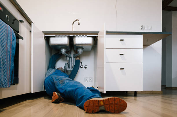 Professional Drain Cleaning technician working in Black Earth, WI
